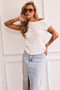 Dance In The Sun Knit Top - White | Sage and Paige AUS.