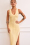 Starting Line Knit Midi Dress - Yellow | Sage and Paige AUS.