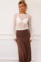 Front Runner Midi Skirt - Brown | Sage and Paige AUS.