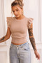 Maggy Knit Top - Camel | Sage and Paige AUS.