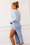 The Sea And I Knit Top - Pale Blue | Sage and Paige AUS.