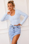 The Sea And I Knit Top - Pale Blue | Sage and Paige AUS.