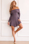 New In Town Knit Mini Dress - Charcoal | Sage and Paige AUS.