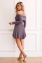 New In Town Knit Mini Dress - Charcoal | Sage and Paige AUS.