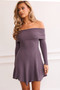 New In Town Knit Mini Dress - Charcoal | Sage and Paige AUS.