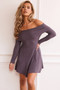 New In Town Knit Mini Dress - Charcoal | Sage and Paige AUS.