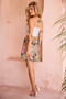 Cabo Mini Skirt - Forest Green Multi | Sage and Paige AUS.