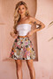 Cabo Mini Skirt - Forest Green Multi | Sage and Paige AUS.