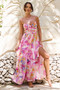 Holiday Hype Maxi Dress - Pink Multi | Sage and Paige AUS.