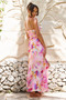 Holiday Hype Maxi Dress - Pink Multi | Sage and Paige AUS.