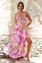Holiday Hype Maxi Dress - Pink Multi | Sage and Paige AUS.