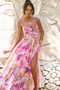 Holiday Hype Maxi Dress - Pink Multi | Sage and Paige AUS.