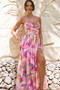 Holiday Hype Maxi Dress - Pink Multi | Sage and Paige AUS.