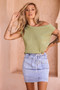 Dance In The Sun Knit Top - Olive | Sage and Paige AUS.