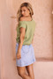 Dance In The Sun Knit Top - Olive | Sage and Paige AUS.