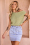 Dance In The Sun Knit Top - Olive | Sage and Paige AUS.