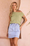 Dance In The Sun Knit Top - Olive | Sage and Paige AUS.