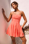 Bali Seashell Mini Dress - Tangerine | Sage and Paige AUS.