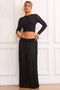 Rue Knit Maxi Skirt - Black | Sage and Paige AUS.