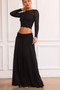 Rue Knit Maxi Skirt - Black | Sage and Paige AUS.