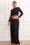 Rue Knit Maxi Skirt - Black | Sage and Paige AUS.