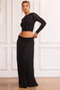 Rue Knit Maxi Skirt - Black | Sage and Paige AUS.