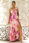 Nightcap Maxi Dress - Pink Multi | Sage and Paige AUS.