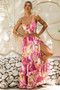 Nightcap Maxi Dress - Pink Multi | Sage and Paige AUS.