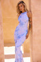 Siren Maxi Dress - Steel Blue | Sage and Paige AUS.