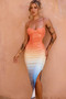 So Lively Midi Dress - Orange Multi | Sage and Paige AUS.