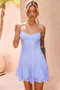 Delilah Mini Dress - Cornflower | Sage and Paige AUS.