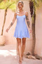Delilah Mini Dress - Cornflower | Sage and Paige AUS.