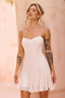 Delilah Mini Dress - Ivory | Sage and Paige AUS.