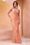 You Wish Sequin Maxi Dress - Orange | Sage and Paige AUS.