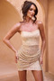 Art Of Love Mini Dress - Gold | Sage and Paige AUS.