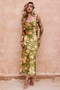 Marigold Dream Maxi Dress - Olive | Sage and Paige AUS.