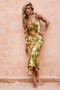 Marigold Dream Maxi Dress - Olive | Sage and Paige AUS.