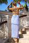 Seraphina Maxi Skirt - Steel Blue | Sage and Paige AUS.