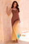 Hutch The Ridge Maxi Dress - Chocolate Multi | Sage and Paige AUS.