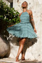 Precious Ruffle Mini Dress - Sage | Sage and Paige AUS.