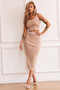 Rada Knit Midi Skirt - Camel | Sage and Paige AUS.