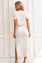 Waves Of Wonder Knit Crop Top - White | Sage and Paige AUS.