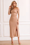 Catalina Midi Skirt - Camel | Sage and Paige AUS.