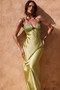Aurora Crystal Maxi Dress - Olive | Sage and Paige AUS.