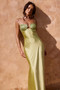 Aurora Crystal Maxi Dress - Olive | Sage and Paige AUS.
