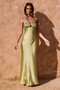 Aurora Crystal Maxi Dress - Olive | Sage and Paige AUS.
