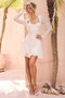 Fiona Mini Dress - Ivory | Sage and Paige AUS.