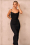 Ethereal Midi Dress - Black