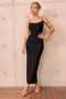 Ethereal Midi Dress - Black