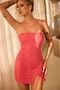 Downtown Darling Mini Dress - Coral